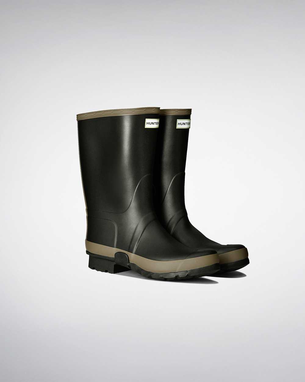 Hunter Gardener Women's Rain Boots NZ-45594O Dark Olive